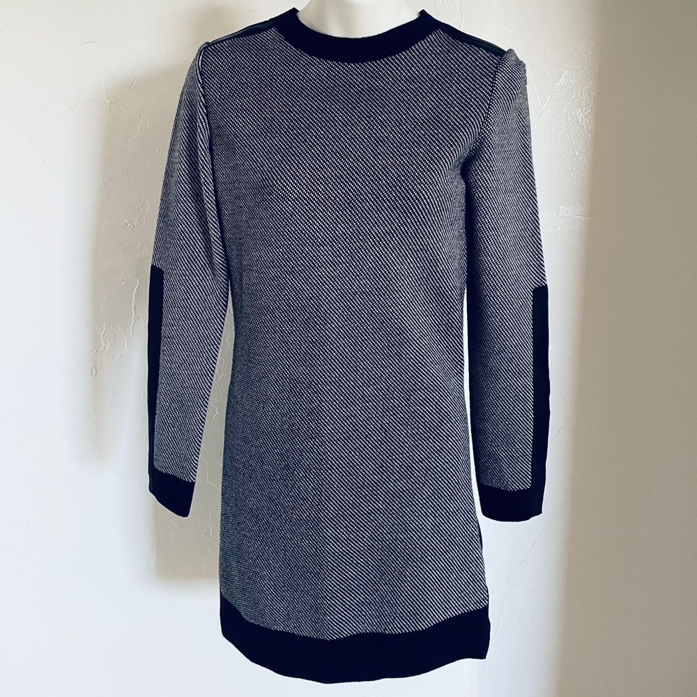 3.1 PHILLIP LIM Luxury Designer Knit and Silky Pleated Back DRESS Size XS EUC